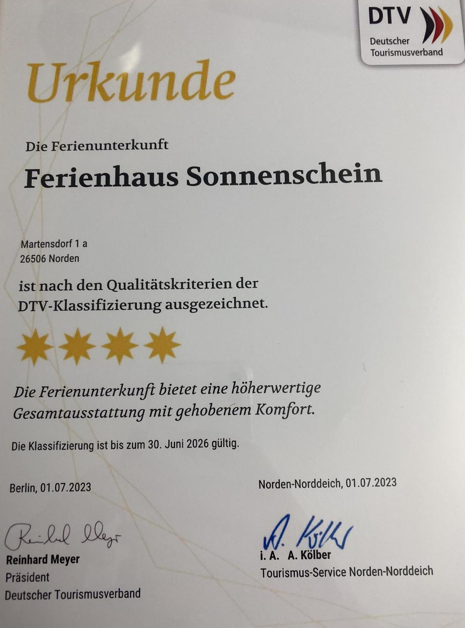 Ferienhaus Sonnenschein - Wohnung 1 Norden Zewnętrze zdjęcie